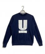 UNDERCOVERアンダーカバー）の古着「Uロゴプリントスウェット」｜ネイビー