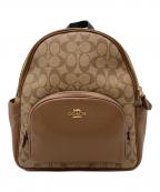 COACHコーチ）の古着「シグネチャーリュック」｜ブラウン