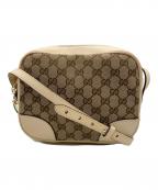 GUCCIグッチ）の古着「ショルダーバッグ」｜ベージュ×アイボリー