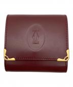 Cartierカルティエ）の古着「コインケース」｜ボルドー