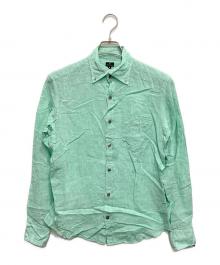 PS Paul Smith（ＰＳポールスミス）の古着「リネンシャツ」｜グリーン