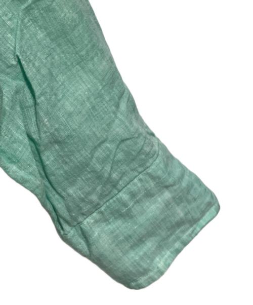 PS Paul Smith（ＰＳポールスミス）PS Paul Smith (ＰＳポールスミス) リネンシャツ グリーン サイズ:Mの古着・服飾アイテム