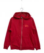 stussyステューシー）の古着「パーカー」｜レッド