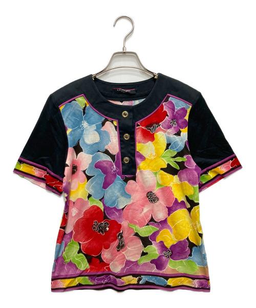 LEONARD（レオナール）LEONARD (レオナール) 総柄カットソー ブラック サイズ:Mの古着・服飾アイテム