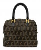 FENDIフェンディ）の古着「ズッカ柄ハンドバッグ」｜ブラウン