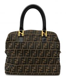 FENDI（フェンディ）の古着「ズッカ柄ハンドバッグ」｜ブラウン