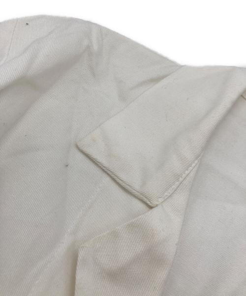 BLACK COMME des GARCONS（ブラックコムデギャルソン）BLACK COMME des GARCONS (ブラックコムデギャルソン) 22SS リビルド樹脂ポケットコットンツイルエンジニアコート ホワイト サイズ:SIZE Lの古着・服飾アイテム