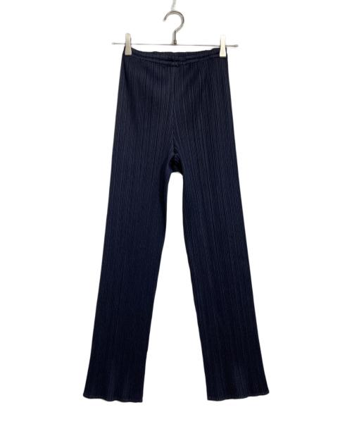 PLEATS PLEASE（プリーツプリーズ）PLEATS PLEASE (プリーツプリーズ) プリーツパンツ ネイビー サイズ:1の古着・服飾アイテム