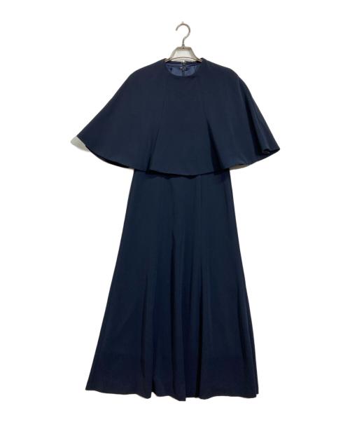 anuans（アニュアンス）anuans (アニュアンス) 2WAYケープナローワンピース ネイビー サイズ:Mの古着・服飾アイテム