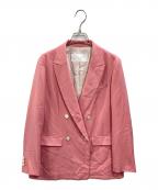 NOLLEY'S sophiノーリーズソフィー）の古着「ダブルジャケット」｜ピンク