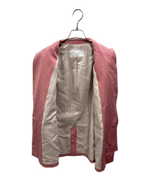 NOLLEY'S sophi（ノーリーズソフィー）NOLLEY'S sophi (ノーリーズソフィー) ダブルジャケット ピンク サイズ:38の古着・服飾アイテム