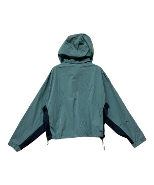 stussy（ステューシー）stussy (ステューシー) ロゴアノラックパーカー ブルー×ネイビー サイズ:Mの古着・服飾アイテム