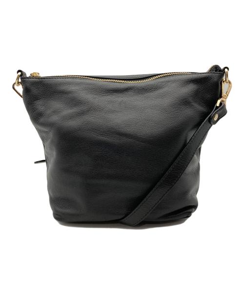 russet（ラシット）russet (ラシット) ソフトレザーショルダーバッグ ブラックの古着・服飾アイテム