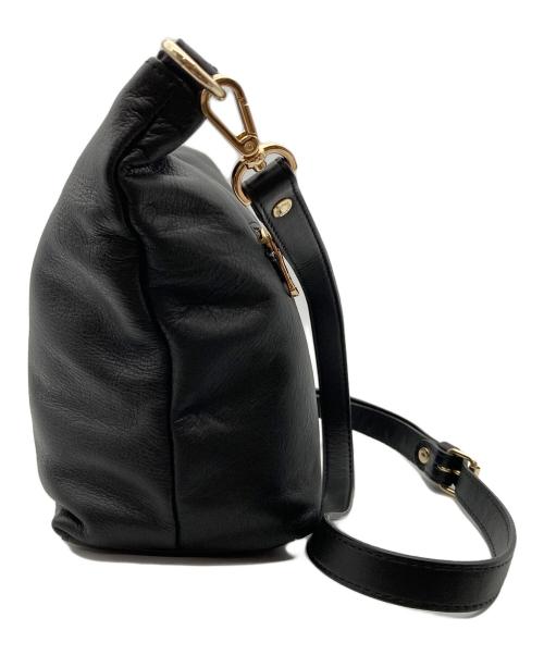 russet（ラシット）russet (ラシット) ソフトレザーショルダーバッグ ブラックの古着・服飾アイテム