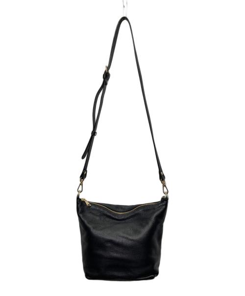 russet（ラシット）russet (ラシット) ソフトレザーショルダーバッグ ブラックの古着・服飾アイテム
