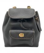COACHコーチ）の古着「リア バックパック 21」｜ブラック