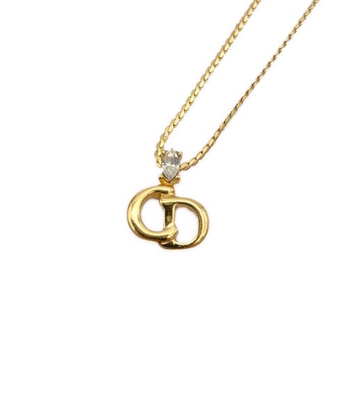 Christian Dior（クリスチャン ディオール）Christian Dior (クリスチャン ディオール) CDロゴネックレス ゴールドの古着・服飾アイテム