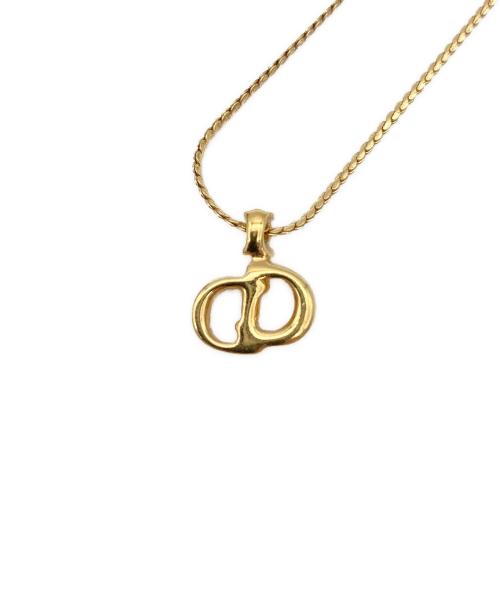 Christian Dior（クリスチャン ディオール）Christian Dior (クリスチャン ディオール) CDロゴネックレス ゴールドの古着・服飾アイテム