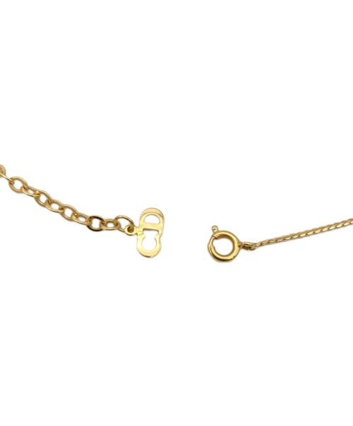 Christian Dior（クリスチャン ディオール）Christian Dior (クリスチャン ディオール) CDロゴネックレス ゴールドの古着・服飾アイテム