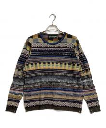 M.&KYOKO（エムアンドキョウコ）の古着「ジャガードニット」｜マルチカラー