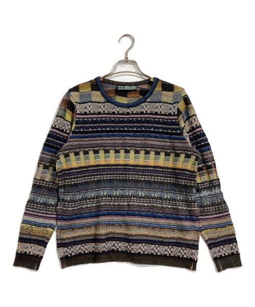 M.&KYOKO（エムアンドキョウコ）M.&KYOKO (エムアンドキョウコ) ジャガードニット マルチカラー サイズ:1の古着・服飾アイテム