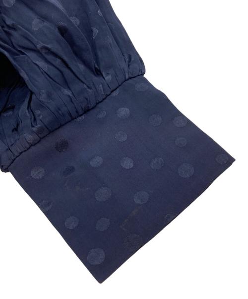 SUMI STYLE（スミ スタイル）SUMI STYLE (スミ スタイル) ドット柄フレアワンピース ネイビー サイズ:Fの古着・服飾アイテム