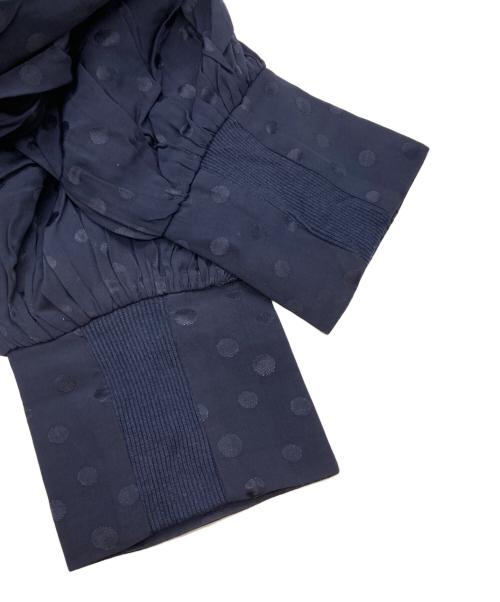 SUMI STYLE（スミ スタイル）SUMI STYLE (スミ スタイル) ドット柄フレアワンピース ネイビー サイズ:Fの古着・服飾アイテム