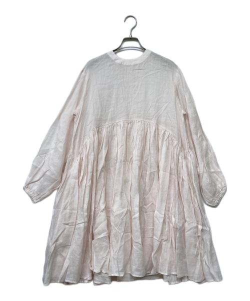 BEARDSLEY（ビアズリー）BEARDSLEY (ビアズリー) ギャザーチュニックワンピース ピンク サイズ:Fの古着・服飾アイテム