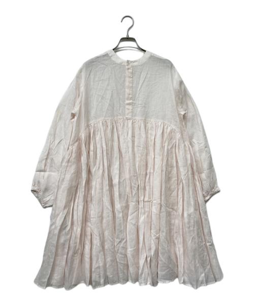 BEARDSLEY（ビアズリー）BEARDSLEY (ビアズリー) ギャザーチュニックワンピース ピンク サイズ:Fの古着・服飾アイテム