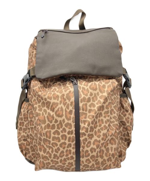 ear PAPILLONNER（イアパピヨネ）ear PAPILLONNER (イアパピヨネ) BURLAP OUTFITTER (バーラップアウトフィッター) ボトムレザーレオパードリュック イエローの古着・服飾アイテム