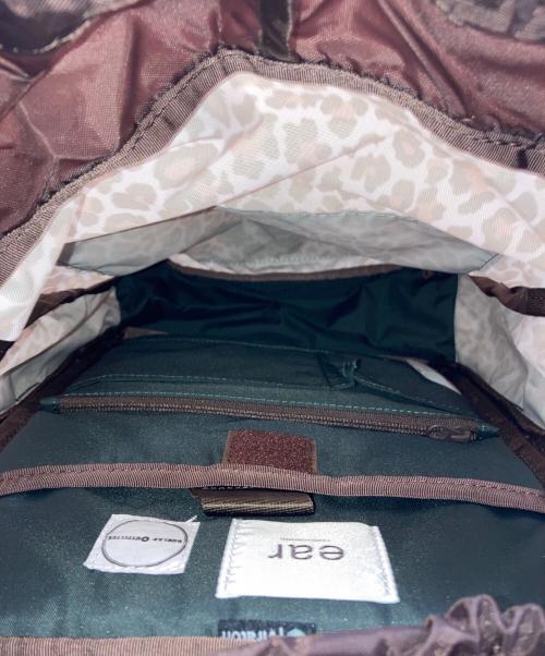 ear PAPILLONNER（イアパピヨネ）ear PAPILLONNER (イアパピヨネ) BURLAP OUTFITTER (バーラップアウトフィッター) ボトムレザーレオパードリュック イエローの古着・服飾アイテム