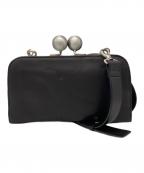 kawa-kawaカワカワ）の古着「がま口お財布ショルダーバッグ」｜ブラック