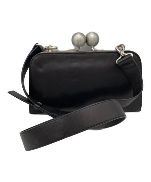 kawa-kawa（カワカワ）kawa-kawa (カワカワ) がま口お財布ショルダーバッグ ブラックの古着・服飾アイテム