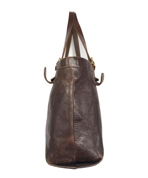 SLOW（スロウ）SLOW (スロウ) レザートートバッグ ブラウンの古着・服飾アイテム