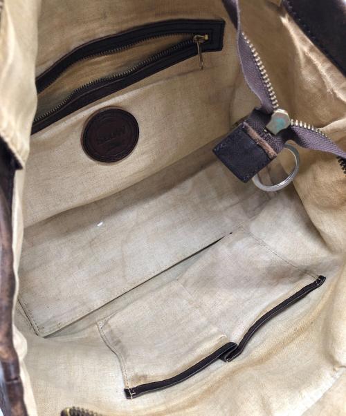SLOW（スロウ）SLOW (スロウ) レザートートバッグ ブラウンの古着・服飾アイテム