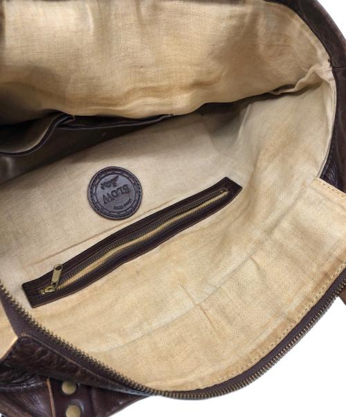 SLOW（スロウ）SLOW (スロウ) レザートートバッグ ブラウンの古着・服飾アイテム