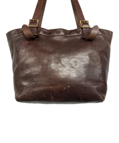 SLOW（スロウ）SLOW (スロウ) レザートートバッグ ブラウンの古着・服飾アイテム