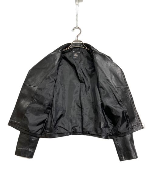 ART COMES FIRST（アートカムズファースト）ART COMES FIRST (アートカムズファースト) バックプリントライダースジャケット ブラック サイズ:Mの古着・服飾アイテム