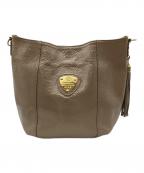 ATAOアタオ）の古着「撥水エナメルハンドバッグ」｜ベージュ