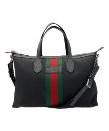 GUCCI（グッチ）の古着「ナイロン2WAYボストンバッグ」｜ブラック