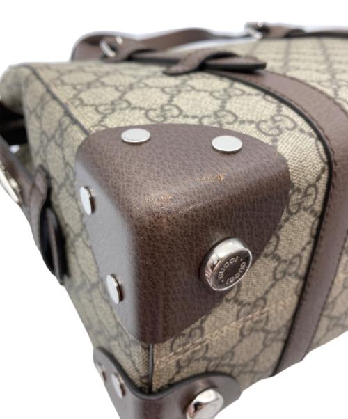 GUCCI（グッチ）GUCCI (グッチ) スクエアトートバッグ ブラウンの古着・服飾アイテム