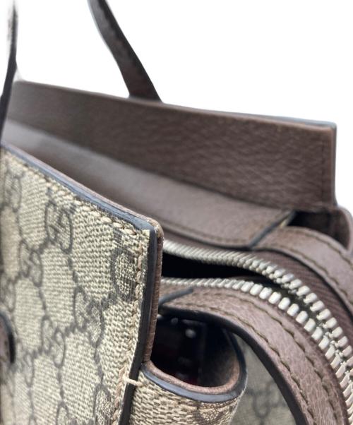 GUCCI（グッチ）GUCCI (グッチ) スクエアトートバッグ ブラウンの古着・服飾アイテム