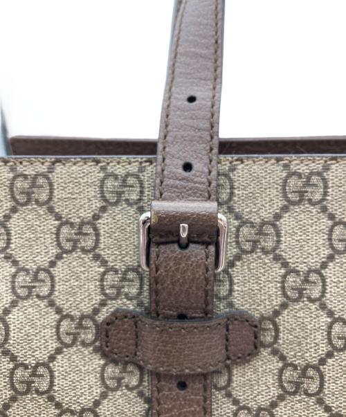 GUCCI（グッチ）GUCCI (グッチ) スクエアトートバッグ ブラウンの古着・服飾アイテム