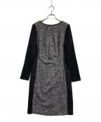 LAUREN RALPH LAURENローレンラルフローレン）の古着「切替ワンピース」｜ホワイト×ブラック