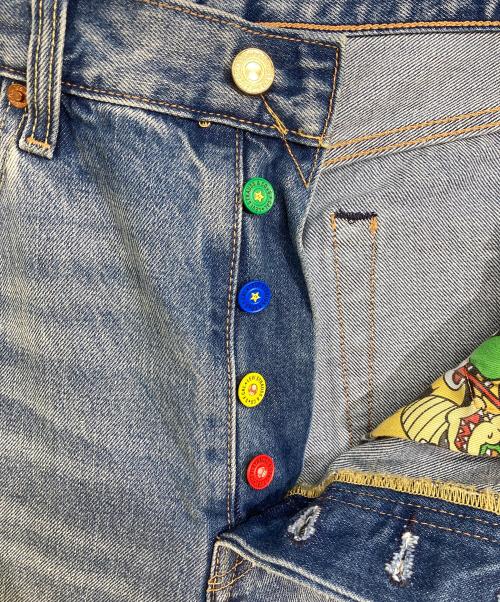 LEVI'S（リーバイス）LEVI'S (リーバイス) SUPER MARIO (スーパーマリオ) 501デニムパンツ インディゴ サイズ:W33の古着・服飾アイテム
