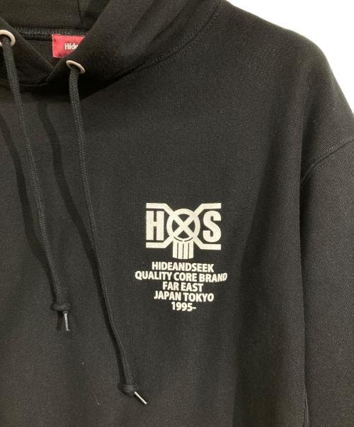 HIDE AND SEEK（ハイドアンドシーク）HIDE AND SEEK (ハイドアンドシーク) BOUNTY HUNTER (バウンティハンター) Hooded Sweat Shirt ブラック サイズ:Lの古着・服飾アイテム