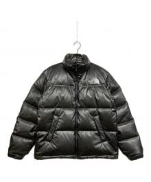 eYe COMME des GARCONS JUNYAWATANABE MAN×THE NORTH FACE（アイ コム デ ギャルソン ジュンヤ ワタナベ マン×ザ ノース フェイス）の古着「シンセティックレザー ヌプシ ダウンジャケット」｜ブラック