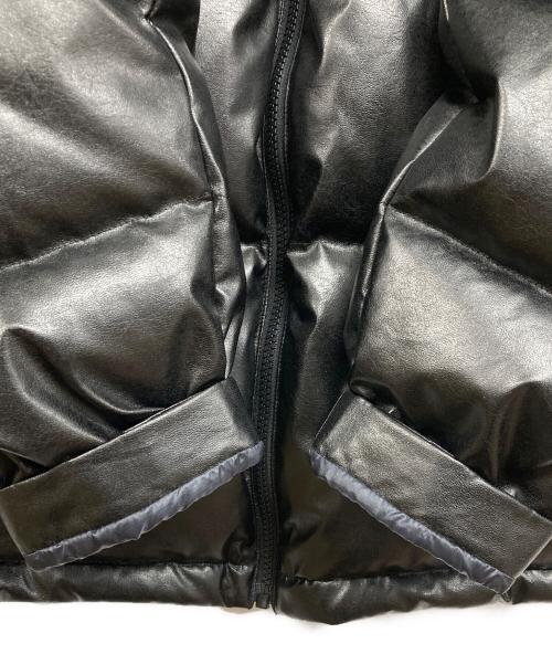eYe COMME des GARCONS JUNYAWATANABE MAN（アイ コム デ ギャルソン ジュンヤ ワタナベ マン）eYe COMME des GARCONS JUNYAWATANABE MAN THE NORTH FACE (ザ ノース フェイス) シンセティックレザー ヌプシ ダウンジャケット ブラック サイズ:Sの古着・服飾アイテム