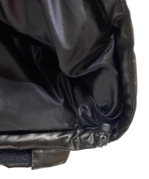 eYe COMME des GARCONS JUNYAWATANABE MAN（アイ コム デ ギャルソン ジュンヤ ワタナベ マン）eYe COMME des GARCONS JUNYAWATANABE MAN THE NORTH FACE (ザ ノース フェイス) シンセティックレザー ヌプシ ダウンジャケット ブラック サイズ:Sの古着・服飾アイテム