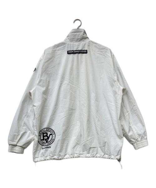 BARNI VARNO（バーニヴァーノ）BARNI VARNO (バーニヴァーノ) ロゴワッペンジャケット ホワイト サイズ:LLの古着・服飾アイテム
